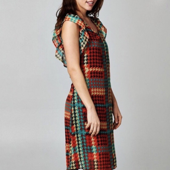 Women's Dress. Size XL. Red/Green Christine Brand - Picture 4 of 9